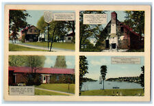 c1940's Mess House Eliza Cottage Amherstburg Ontario Canada Multiview Postcard picture