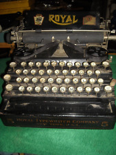 rare Vintage Royal model 5 flatbed typewriter working used picture