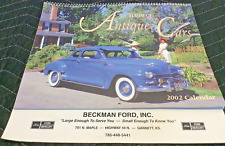 Album of Antique Cars 2002 Calendar Beckman Ford, INC. picture