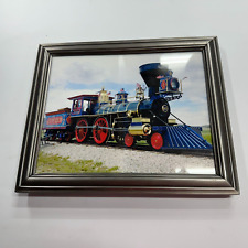 FRAMED PHOTO PRINT OF JUPITER STEAM TRAIN AT PROMONTORY Golden Spike Railroad picture