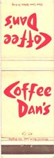 Los Angeles California Coffee Dan's Restaurants Vintage Matchbook Cover picture