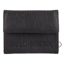 Harley-Davidson™ Mens Asphalt Tri-Fold Genuine Leather RFID Wallet NEW picture