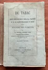 Original 1867 smoking tobacco influence on health intellectual moral faculties picture