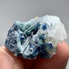 44 Carat Indicolite Colour Tourmaline Crystal With Specimen From Afghanistan picture