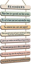 Mental Health Reminders Wall Decors Wooden Hanging Art Cute Color  picture