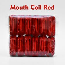 12 Classic Mouth Coils Paper Coil Gimmick for Real Parties or Magic Tricks, Red picture