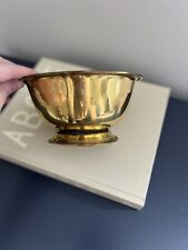 Vintage Brass Pedestal Bowl, Measures 6.5 x 3.5 picture