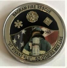 Bagram Fire Rescue 343 Operation Enduring Freedom Challenge Coin Afghanistan  picture