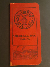 Dempwolf's Fertilizers 1943 Wartime Pocket Notebook York PA Glenn Wenzel Imler picture
