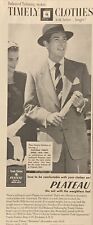 1952 Plateau Year Round Suit Timely Clothes Rochester New York VTG 50s PRINT AD picture