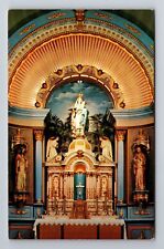 Gloucester MA-Massachusetts, Our Lady Of Good Voyage, Altar, Vintage Postcard picture