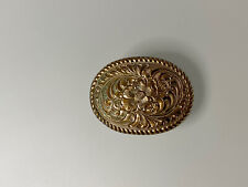 VINTAGE RUMRINE RENO NEVADA SILVER And Brass Tone BELT BUCKLE picture