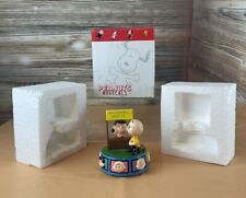 Vtg 90s Peanuts Musicals Lucy & Charlie Brown Music Box Flambro 6592 Psychiatric picture
