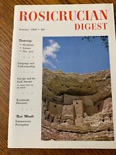 Rosicrucian Digest AMORC Mysticism Gulf Stream & Europe Language Feb 1969 picture