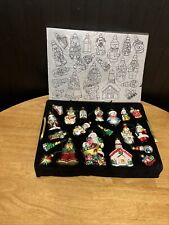 Macys Holiday Lane 39 Pc Blown Glass Christmas Ornaments-2005 picture