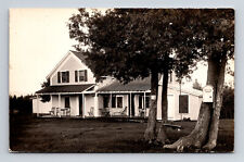 RPPC Eagle Camp Comfort Cottage South Hero Vermont VT Real Photo Postcard picture