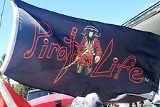 PIRATE'S LIFE Brand 3' x 5' FLAG Indoor/Outdoor Blackbeard RED picture