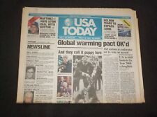 1997 DECEMBER 11 USA TODAY NEWSPAPER - GLOBAL WARMING PACT OK'D - NP 7891 picture