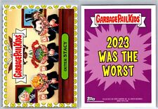 2023 Garbage Pail Kids GPK Sad Face Parallel Was the Worst Outer STACEY #3 picture