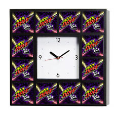 Mtn Dew Pitch Black Flavor Advertising Promo Clock Big 10.5