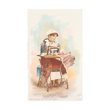 1892 Singer Manufacturing Co Sewing Trade Card Neapolitan Italy Naples Costume picture