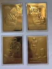 New England Patriots Super Bowl XXXIX Champion Gold Danbury Mint Cards Lot Of 4 picture
