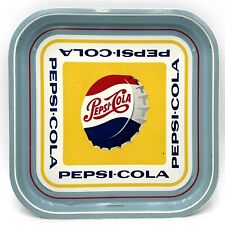 Vintage Pepsi Cola Square Tin Metal Serving Tray Advertising Marca Registrada picture