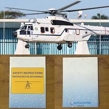SAFETY CARD EC725 PRESIDENTIAL VIP BRAZILIAN AIR FORCE RARE picture