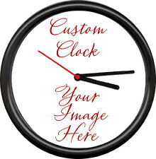 Personalized Custom Image Your Logo Or Design Any Photo Or Text Gift Wall Clock picture