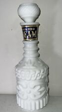1969 Vintage Kentucky Derby Jim Beam Decanter-White Milk Glass Bottle-EMPTY- picture