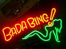 New Bada Bing Girl Green Neon Light Sign 24