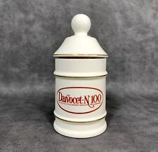 Darvocet N 100 Porcelain 7” Apothecary Jar Lofisa Lilly Pharmaceutical Darvon 65 picture