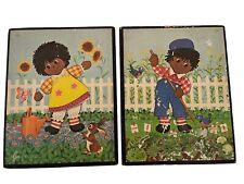Vintage Lyn African American Raggedy Ann & Andy Pictures 14.5 x 12 Approx picture