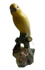 Gorgeous Vtg RADNOR England Yellow Bird on Branch Figurine 5” Tall ~ Mint picture