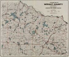 1920 Map| Standard map of Wright County, Minnesota : showing portions of Hennepi picture