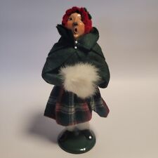 Vintage 1990 Byers Choice Caroling Woman With Hand Muff picture