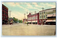 1912 Irving Square View Woolworth Co. Store South Framingham MA Antique Postcard picture