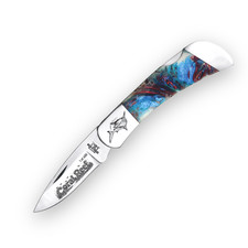 BEAR & SON CUTLERY USA CORAL REEF SHARK GLOW IN THE DARK LOCKBACK KNIFE 600 MADE picture