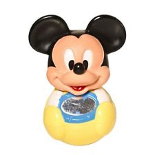 Vintage Disney 1984 Mickey Mouse Baby Mirror Rocking Toy With Bell Sound Cute  picture