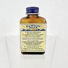 Vintage DeWitt’s Medicine Pills Bottle W/ Contents Diuretic Stimulant For Kidney picture