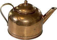 Antique Primitive American Copper Tea Kettle 6” Tall picture
