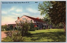 Postcard Benvenue Country Club, Rocky Mount NC linen Golf O56 picture