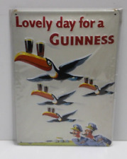 Lovely Day for a GUINNESS 4 Tuscan Embossed Metal Sign 8