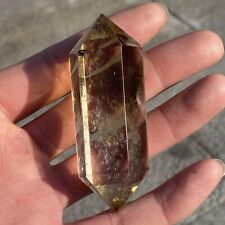 1pcs Natural citrine obelisk quartz crystal wand double point gem reiki healing picture