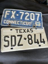 License Plate Vintage Connecticut (1970s) ✅🚨🐎 picture
