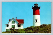 Eastham MA-Massachusetts, Nauset Lighthouse, Antique Souvenir Vintage Postcard picture