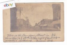 1907 RPPC GRAND ISLAND NEBRASKA PRINCIPAL STREET DOWNTOWN POSTCARD NE GENOA HANS picture