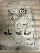 Raggedy Ann And Andy Stamped Certified Reproduction Of Drawing Patent picture