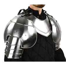 Medieval Gothic Pair Of Pauldrons With Gorget Armor Shoulder Replica Steel picture