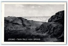 Twin Falls Idaho Postcard Jerome High Bridge Snake River Federal Highway c1940 picture